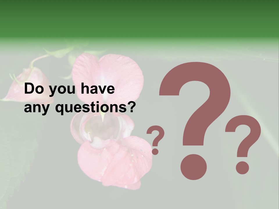 Botanical Leafs Purple PowerPoint Template