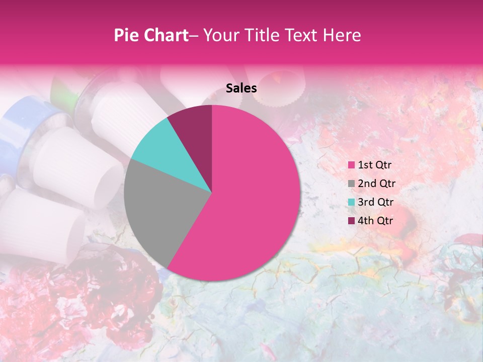 A Group Of Paint Tubes Sitting On Top Of A Table PowerPoint Template