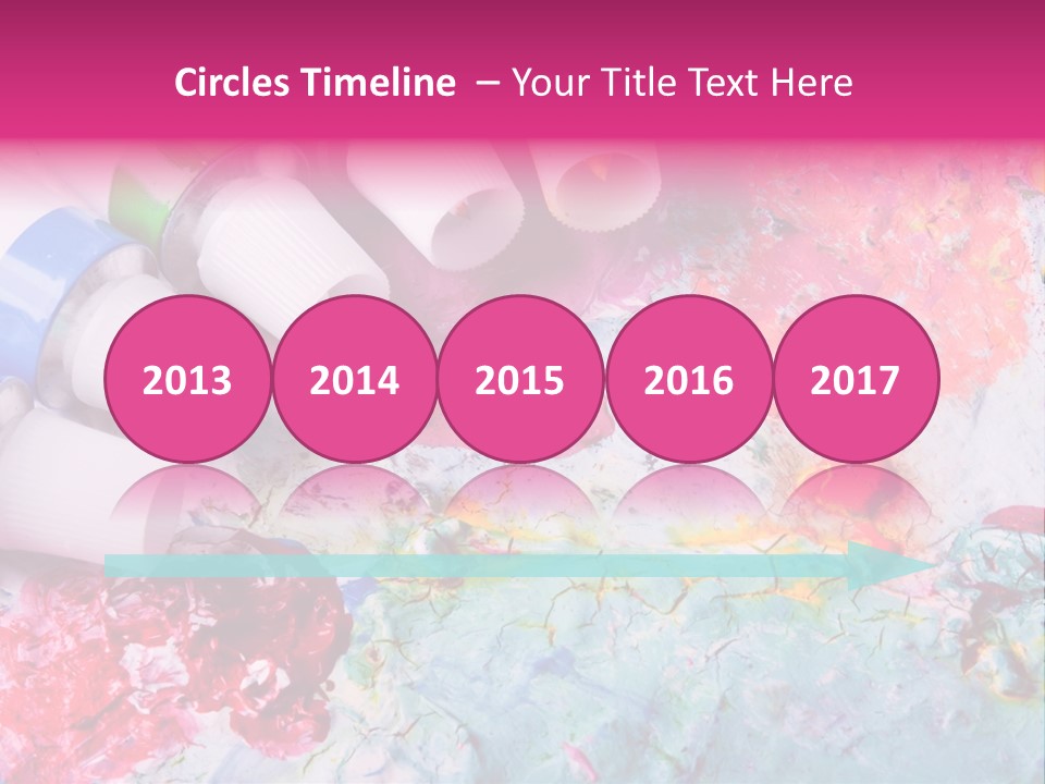 A Group Of Paint Tubes Sitting On Top Of A Table PowerPoint Template