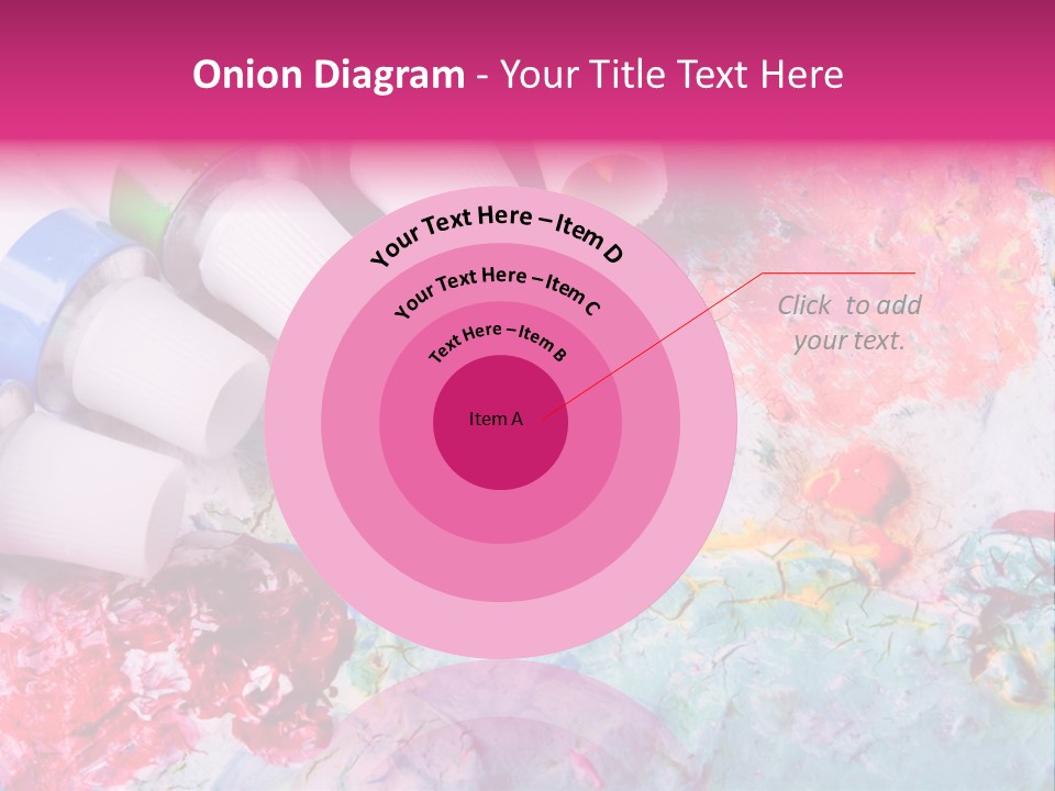 A Group Of Paint Tubes Sitting On Top Of A Table PowerPoint Template