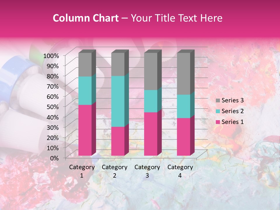 A Group Of Paint Tubes Sitting On Top Of A Table PowerPoint Template