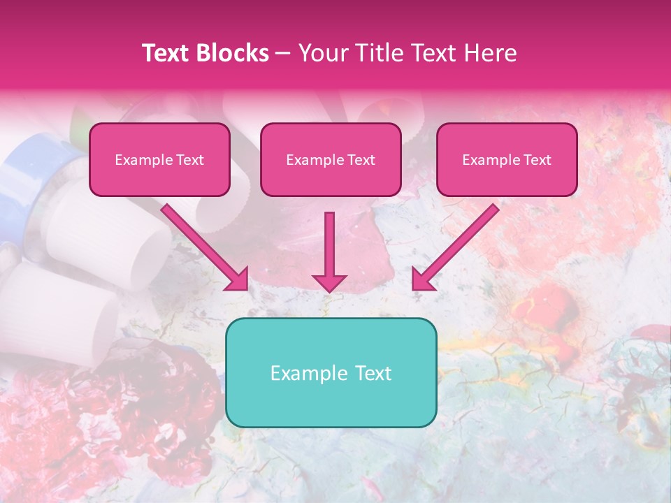 A Group Of Paint Tubes Sitting On Top Of A Table PowerPoint Template