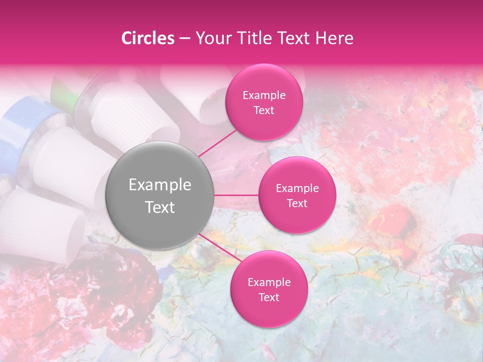 A Group Of Paint Tubes Sitting On Top Of A Table PowerPoint Template