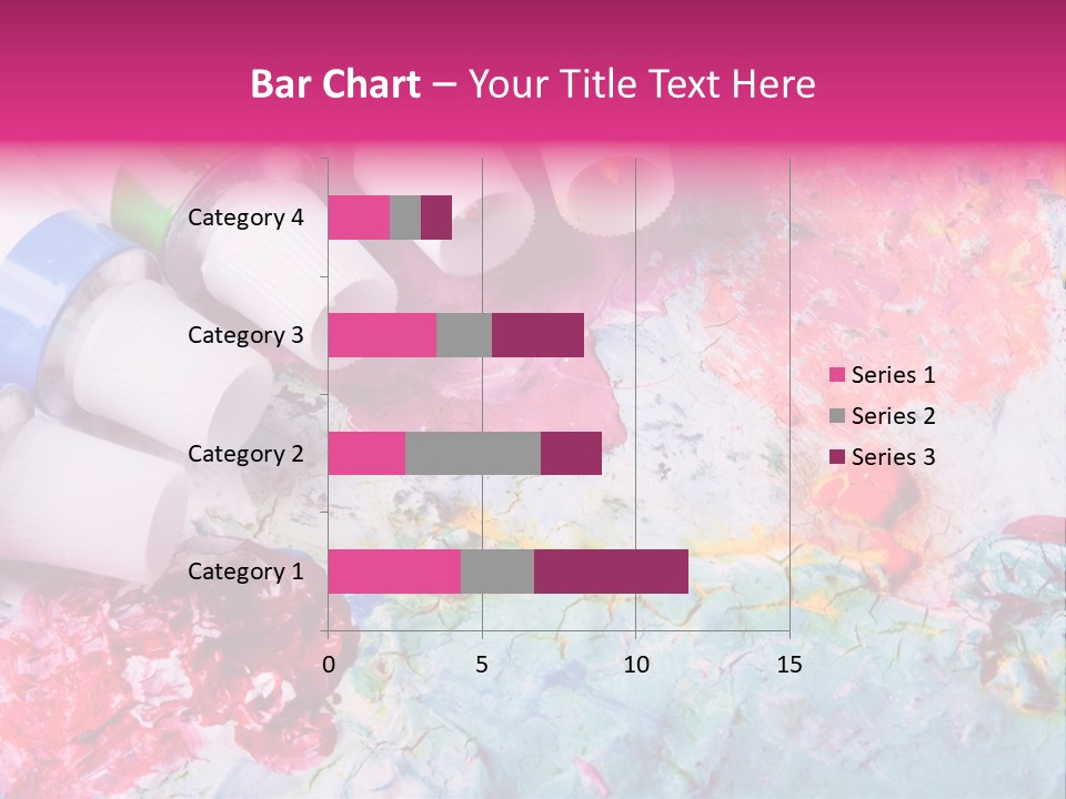 A Group Of Paint Tubes Sitting On Top Of A Table PowerPoint Template