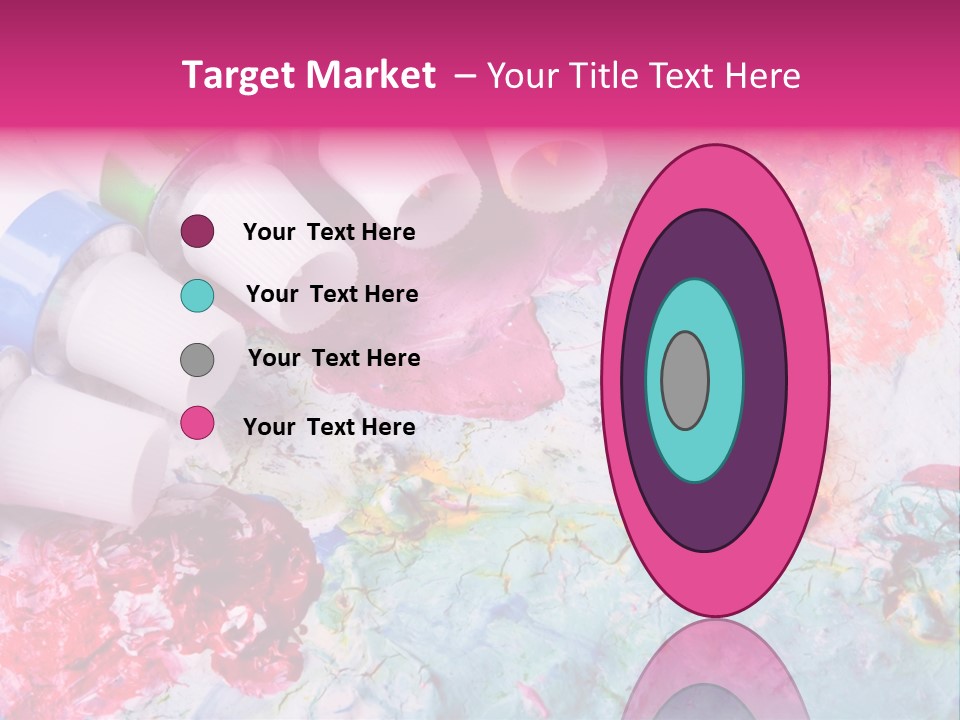 A Group Of Paint Tubes Sitting On Top Of A Table PowerPoint Template