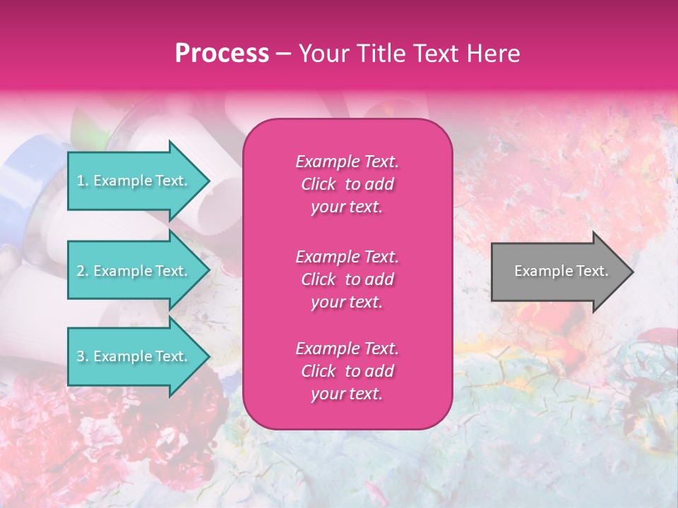 A Group Of Paint Tubes Sitting On Top Of A Table PowerPoint Template