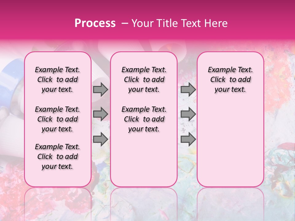 A Group Of Paint Tubes Sitting On Top Of A Table PowerPoint Template