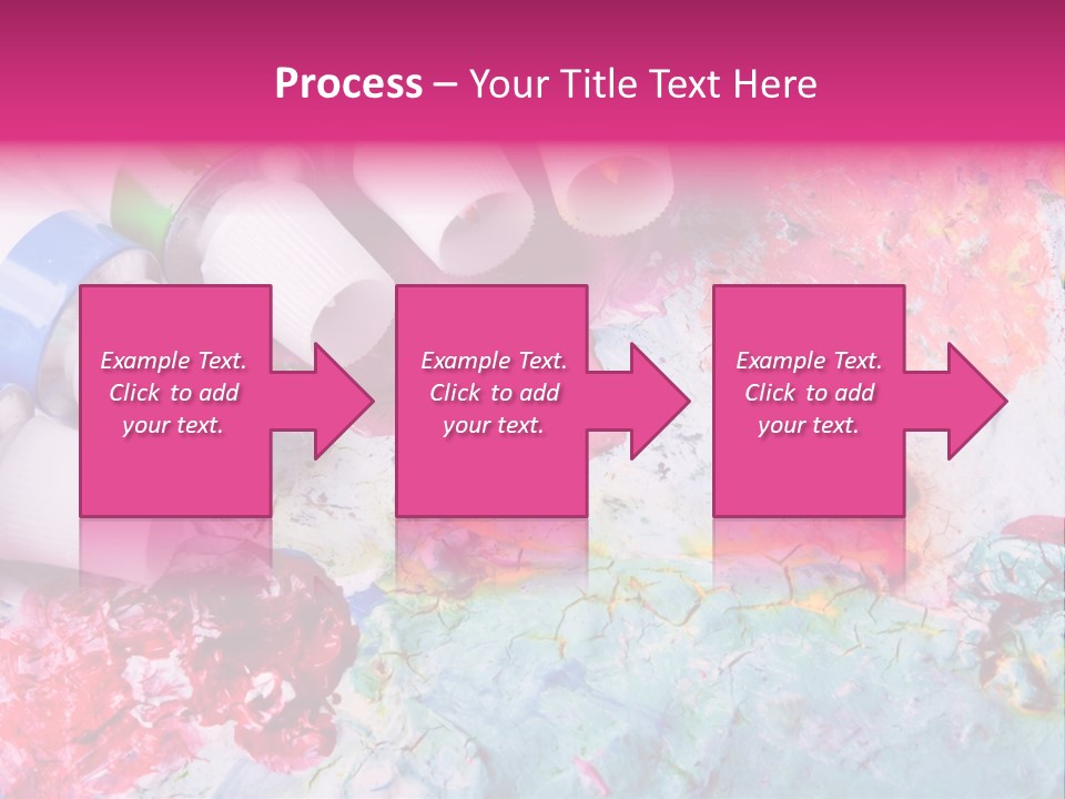 A Group Of Paint Tubes Sitting On Top Of A Table PowerPoint Template