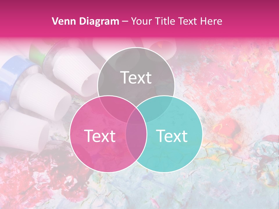 A Group Of Paint Tubes Sitting On Top Of A Table PowerPoint Template