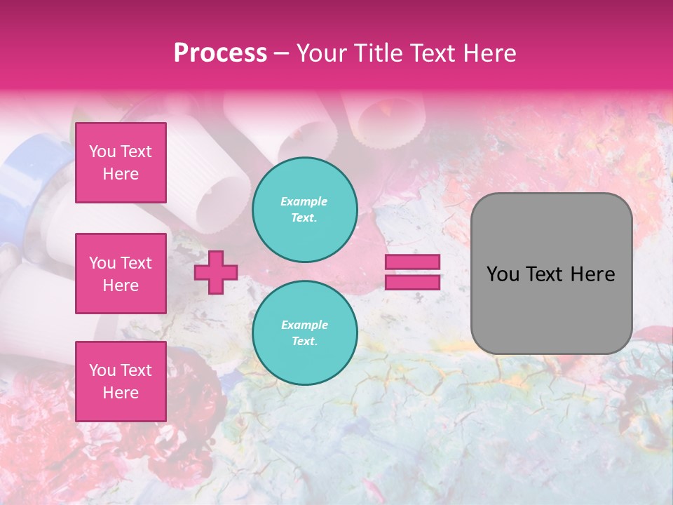 A Group Of Paint Tubes Sitting On Top Of A Table PowerPoint Template