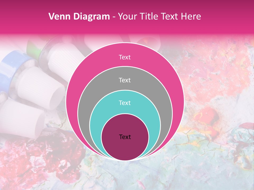A Group Of Paint Tubes Sitting On Top Of A Table PowerPoint Template