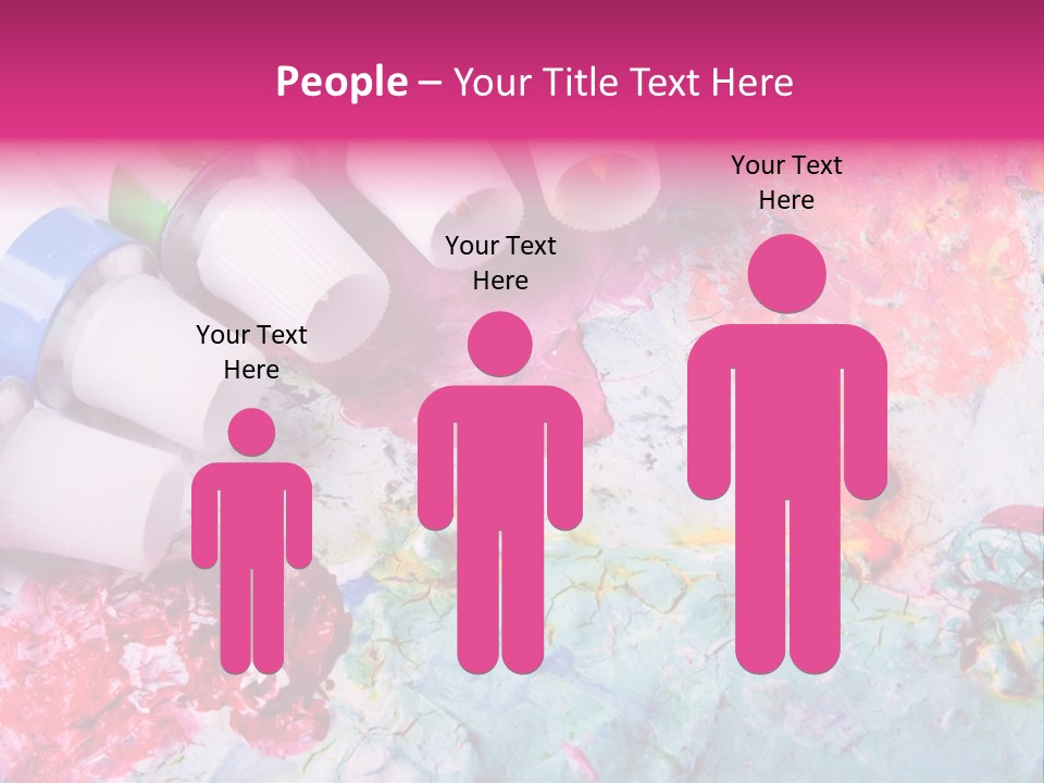 A Group Of Paint Tubes Sitting On Top Of A Table PowerPoint Template