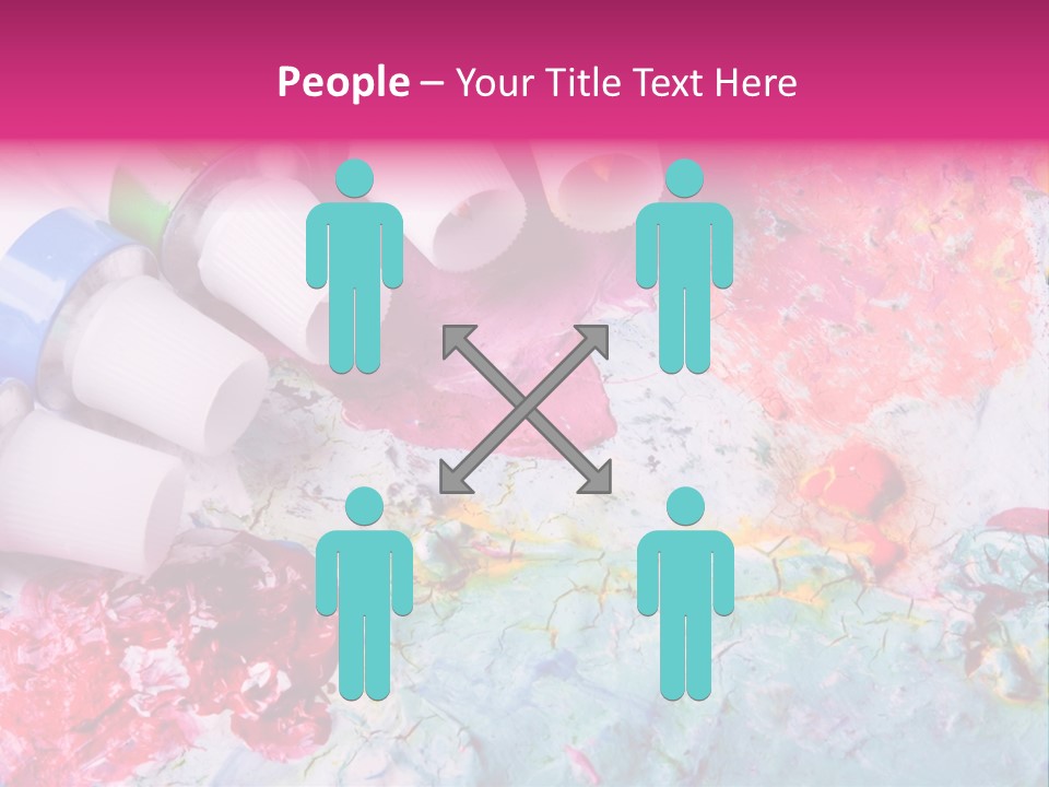 A Group Of Paint Tubes Sitting On Top Of A Table PowerPoint Template
