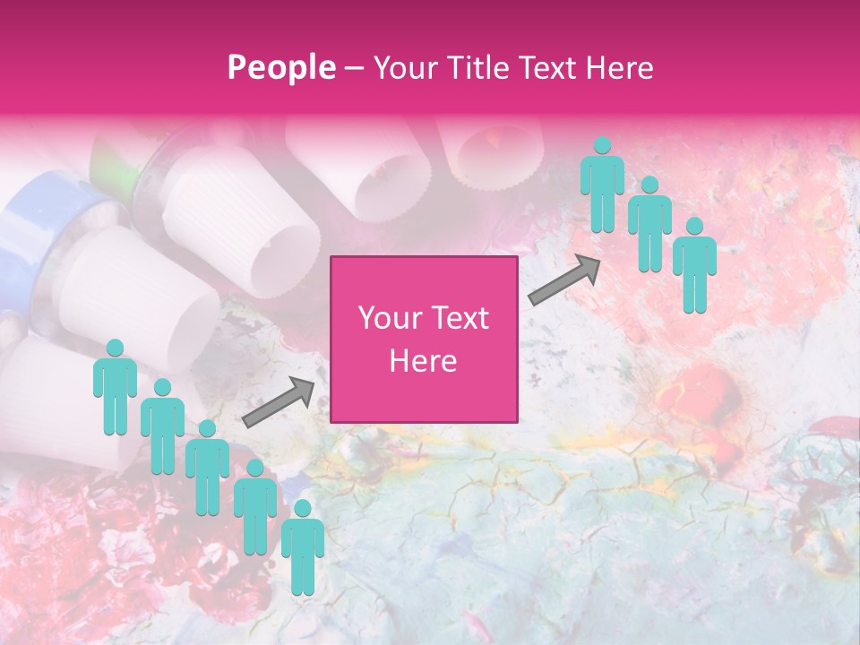 A Group Of Paint Tubes Sitting On Top Of A Table PowerPoint Template
