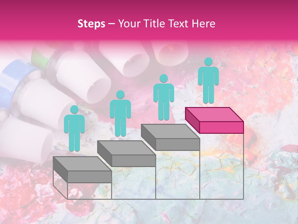 A Group Of Paint Tubes Sitting On Top Of A Table PowerPoint Template