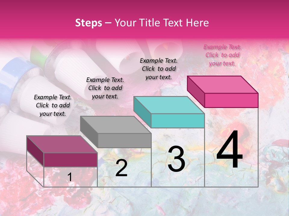 A Group Of Paint Tubes Sitting On Top Of A Table PowerPoint Template