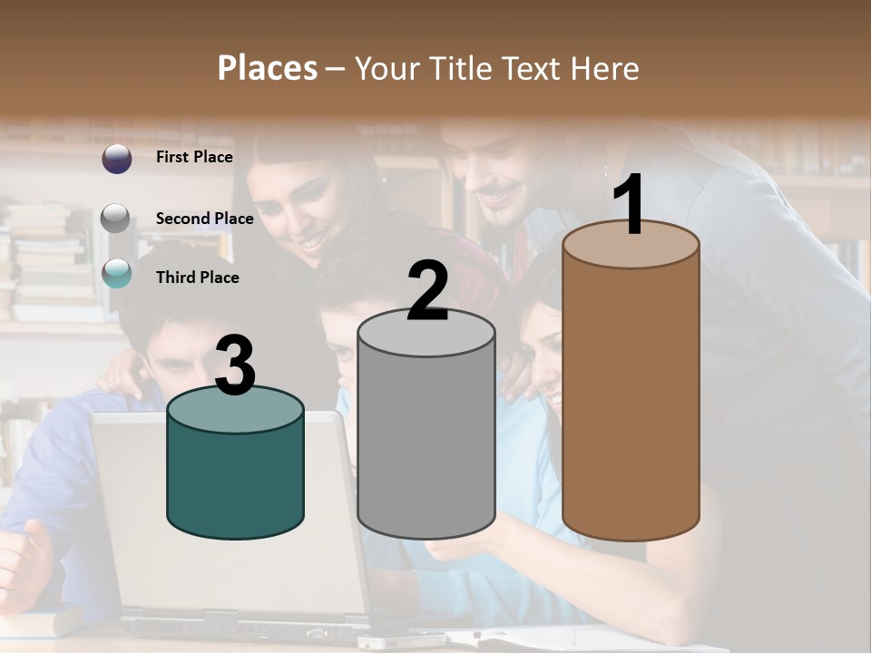 Wireless College Team PowerPoint Template