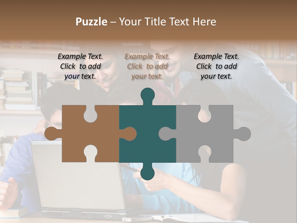 Wireless College Team PowerPoint Template