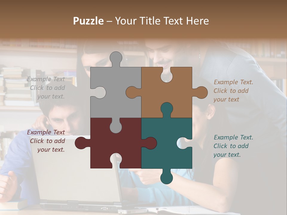 Wireless College Team PowerPoint Template
