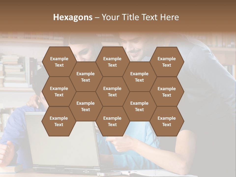 Wireless College Team PowerPoint Template