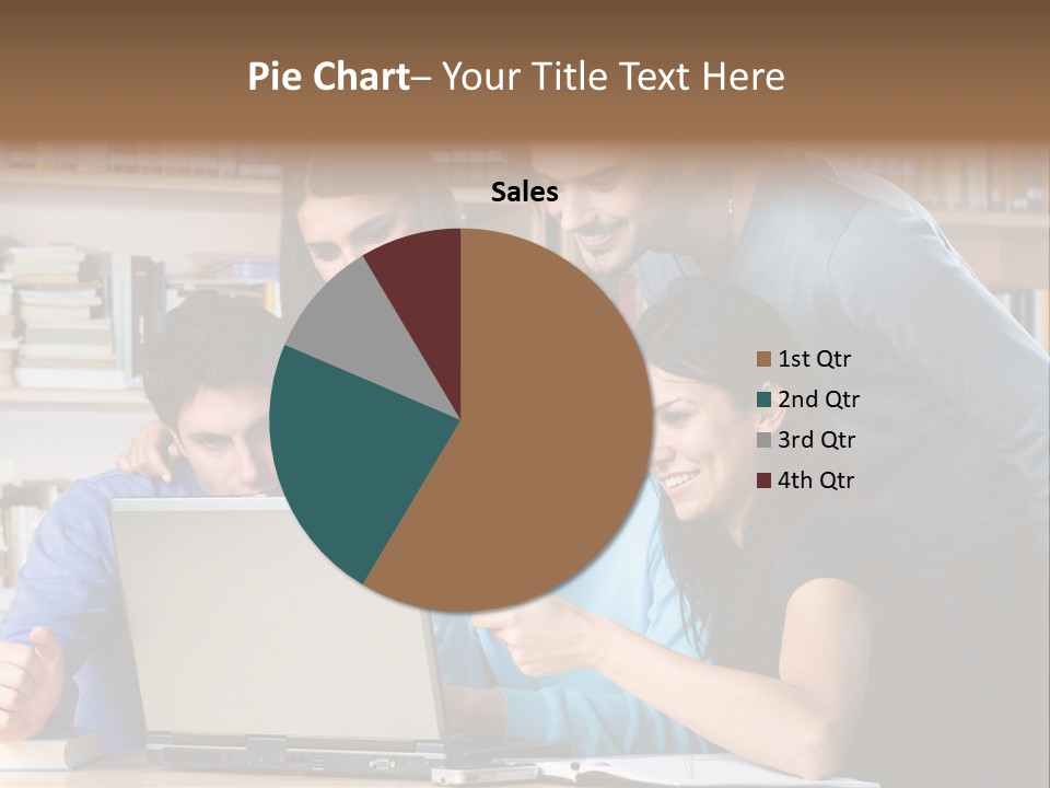 Wireless College Team PowerPoint Template