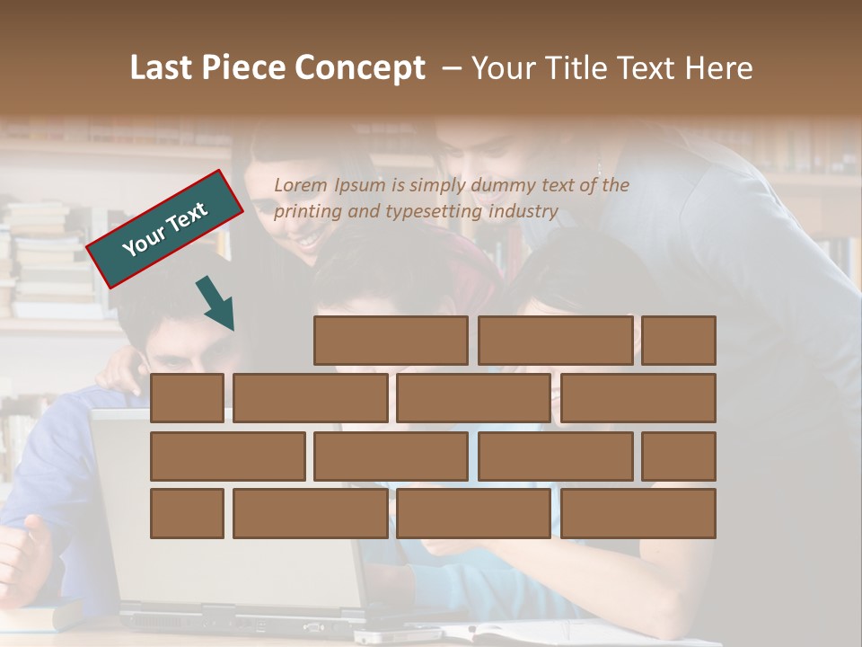 Wireless College Team PowerPoint Template