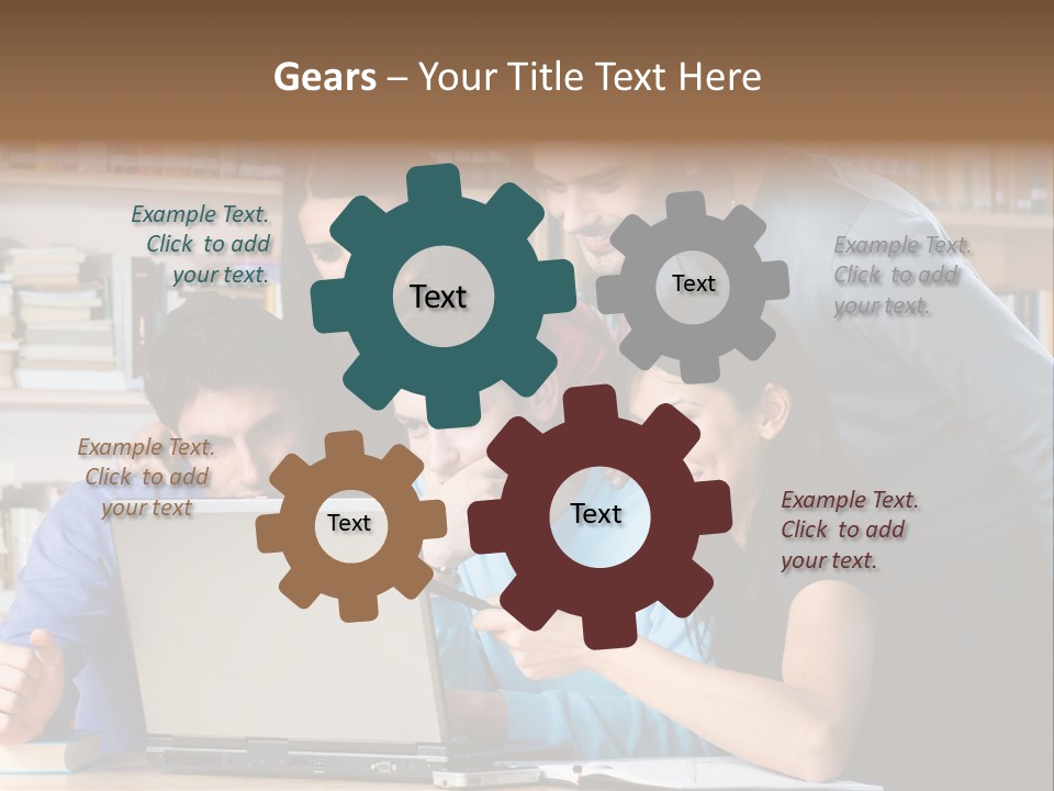 Wireless College Team PowerPoint Template