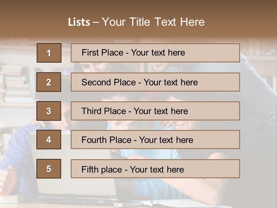 Wireless College Team PowerPoint Template