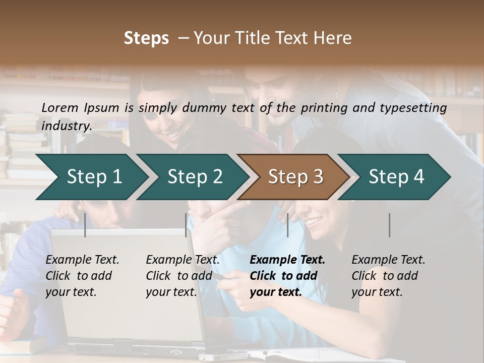 Wireless College Team PowerPoint Template
