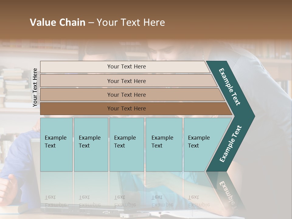 Wireless College Team PowerPoint Template