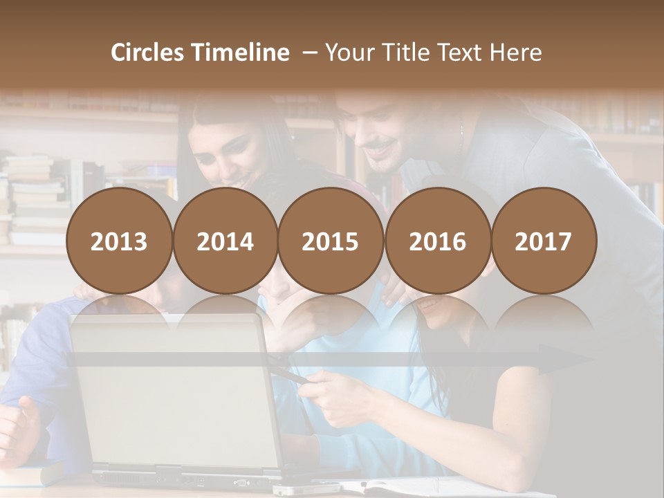 Wireless College Team PowerPoint Template