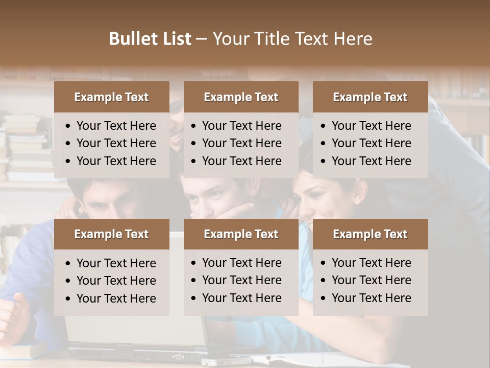 Wireless College Team PowerPoint Template