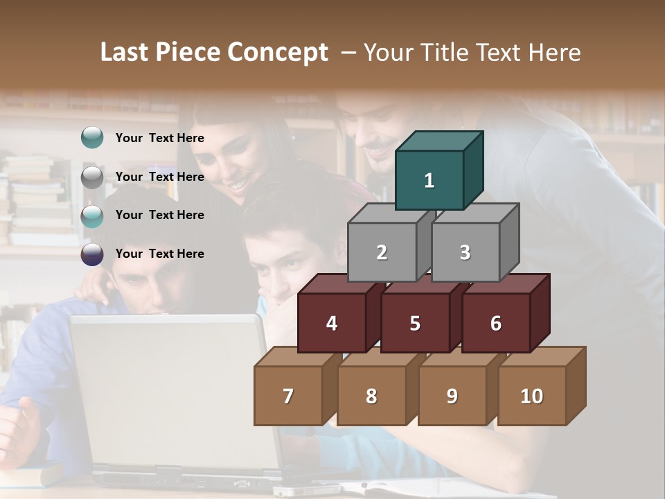 Wireless College Team PowerPoint Template