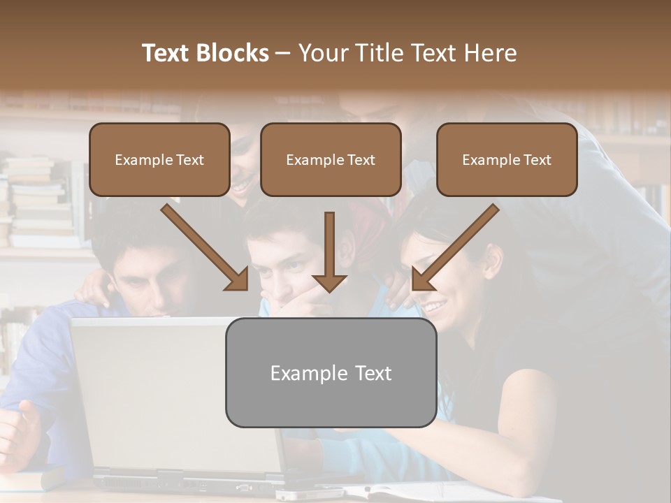 Wireless College Team PowerPoint Template