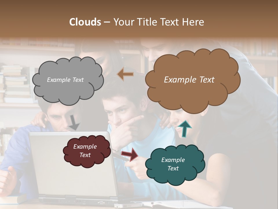 Wireless College Team PowerPoint Template
