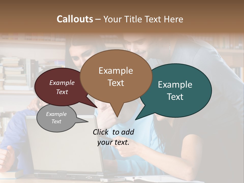 Wireless College Team PowerPoint Template