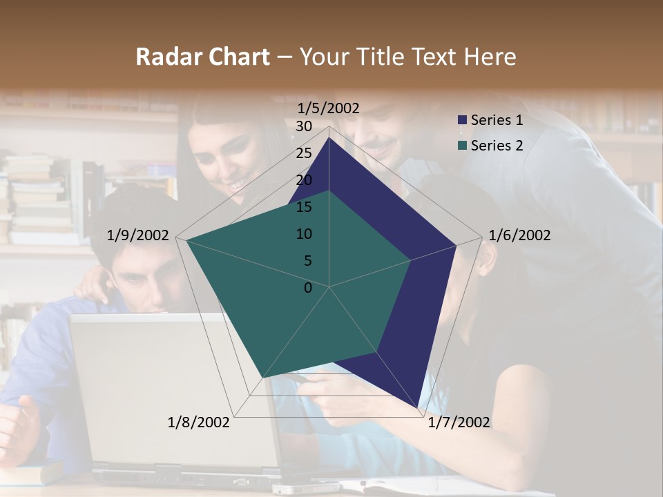 Wireless College Team PowerPoint Template