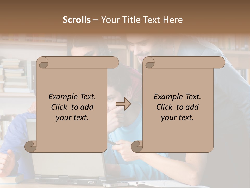Wireless College Team PowerPoint Template