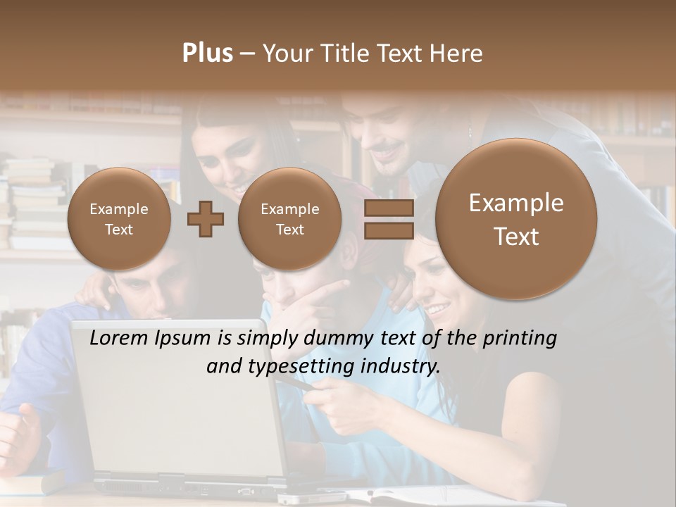 Wireless College Team PowerPoint Template