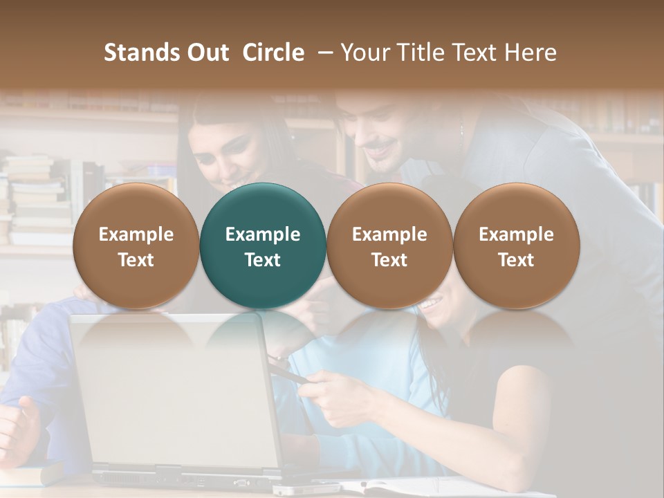 Wireless College Team PowerPoint Template