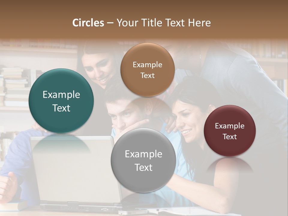Wireless College Team PowerPoint Template