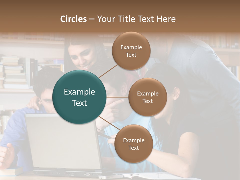 Wireless College Team PowerPoint Template