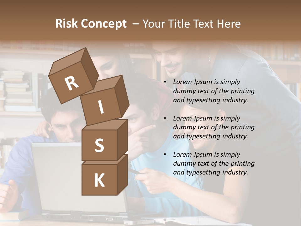 Wireless College Team PowerPoint Template