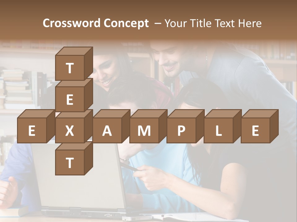 Wireless College Team PowerPoint Template