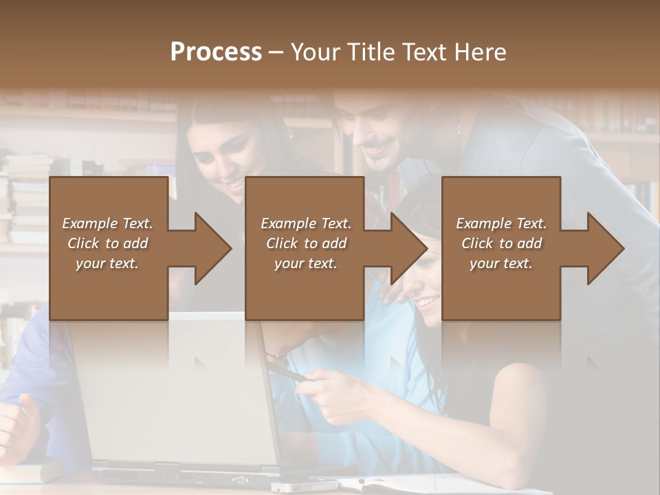 Wireless College Team PowerPoint Template