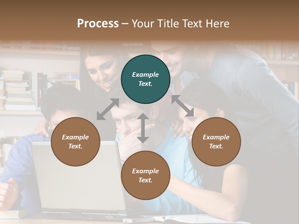 Wireless College Team PowerPoint Template