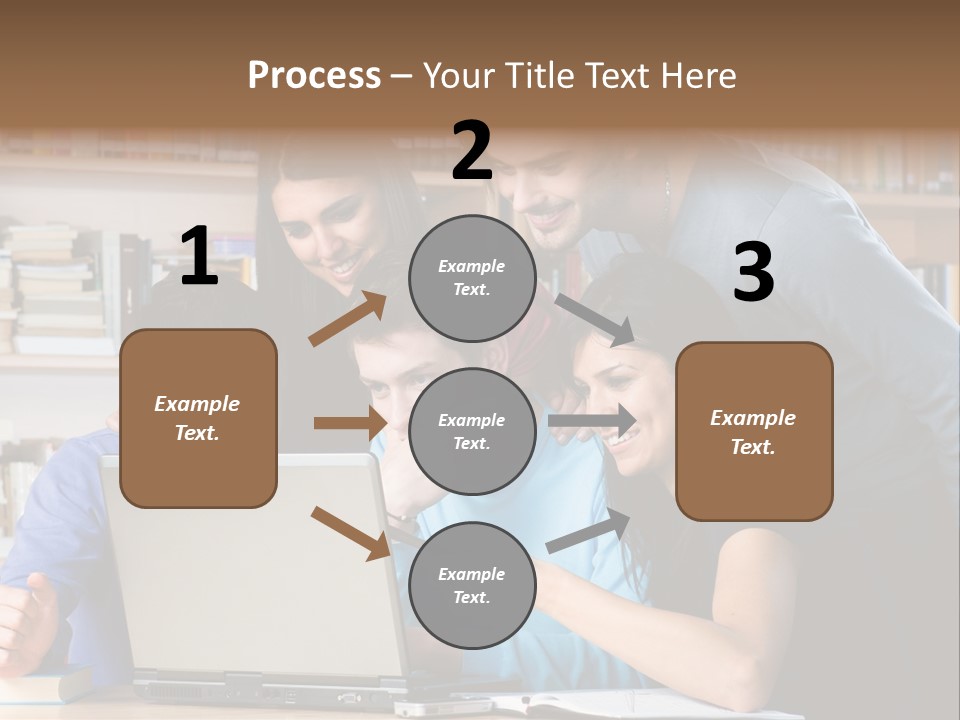 Wireless College Team PowerPoint Template