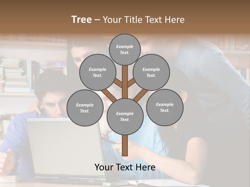 Wireless College Team PowerPoint Template