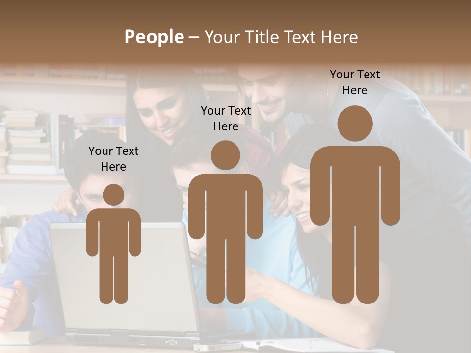Wireless College Team PowerPoint Template