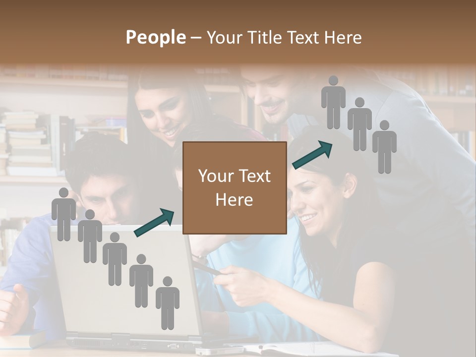 Wireless College Team PowerPoint Template